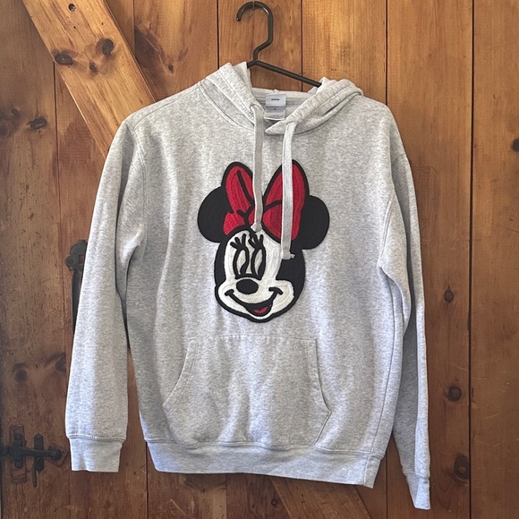 Disney Gray Hoodie with Red Minnie Mouse Design - Picture 1 of 4